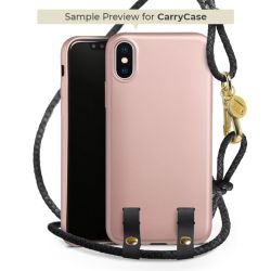 Carry Case Rose Gold leather black/gold