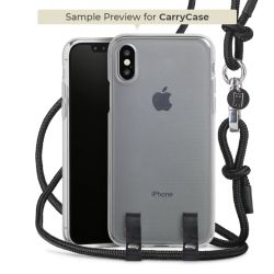 Carry Case transparent fabric black/silver